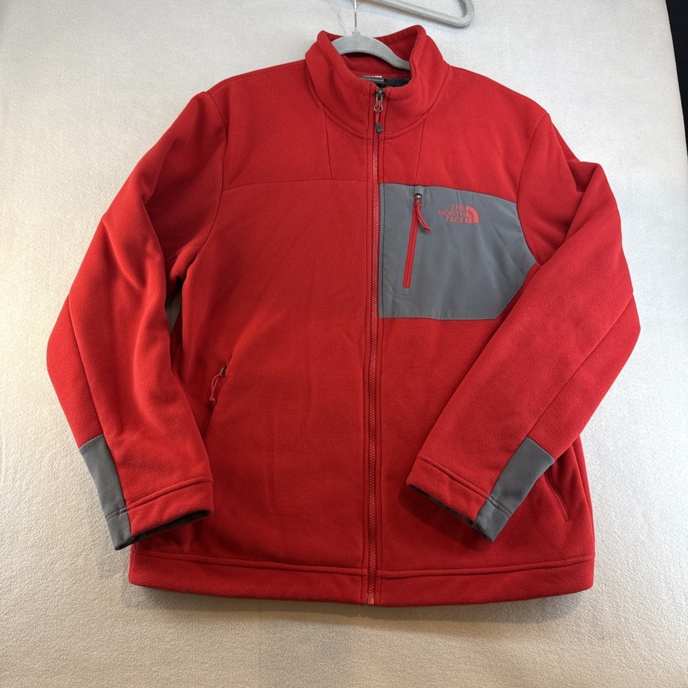 North Face Fleece Jacket Men Size Large, Full Zip